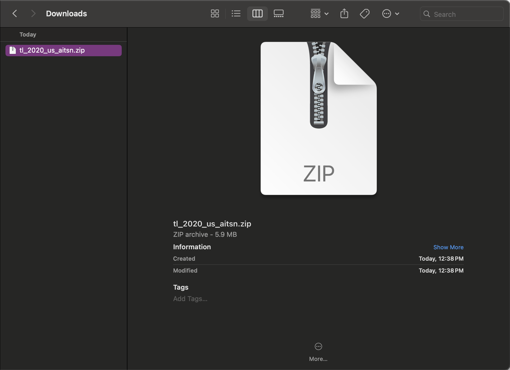 You should now see the file in your File Explorer/Finder